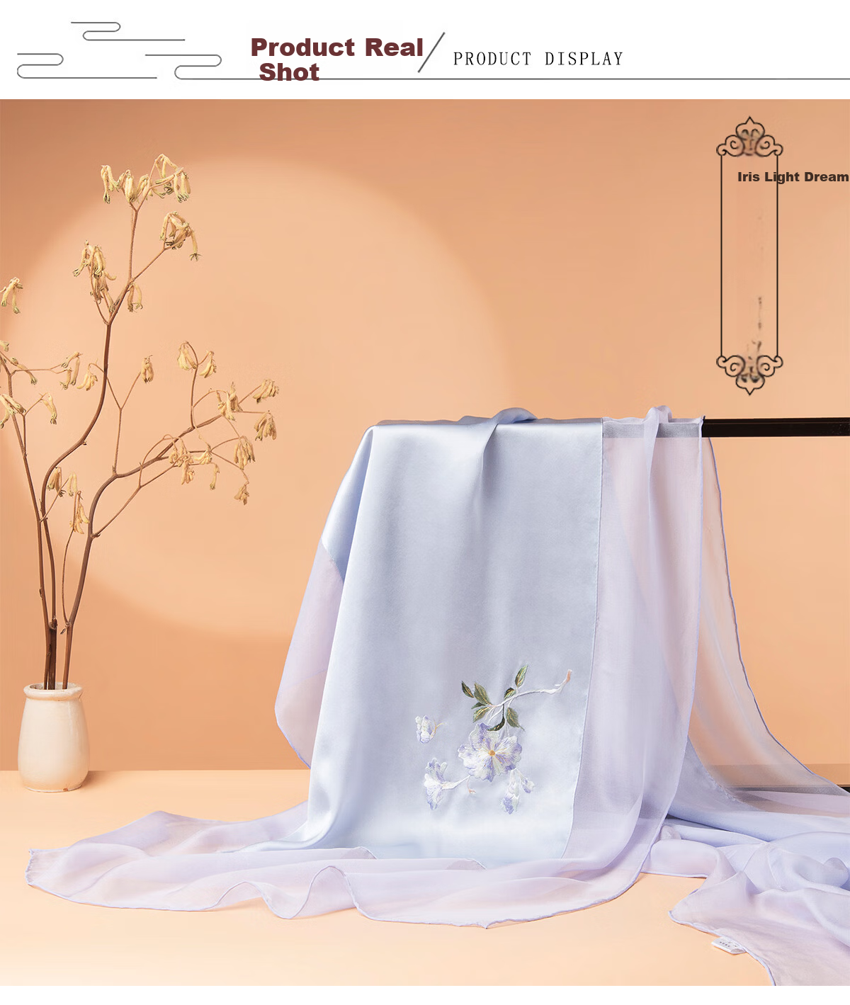 Zhijinlou 100% Mulberry Silk Scarf Non-Heritage Handmade Su Embroidery Genuine Silk Long Hangzhou Silk Shawl Birthday Gift 4