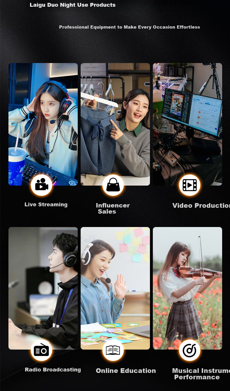 Senran AUDIO AI Sound Card Standard Kit Mobile Live Streaming Computer Douyin Kuaishou Universal Host Singing KTV Recording Microphone Equipment Full Set 6