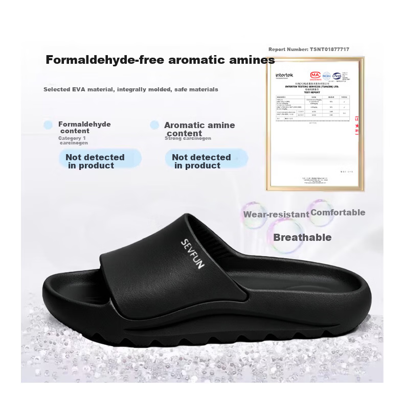 Seven-Color Spun Men's Slippers, Soft Step Sensation, Large Size 44-45, Four-Season Home Use, Bathroom Non-Slip, Outdoor Thick Sole Women's Sandals, Gray 2