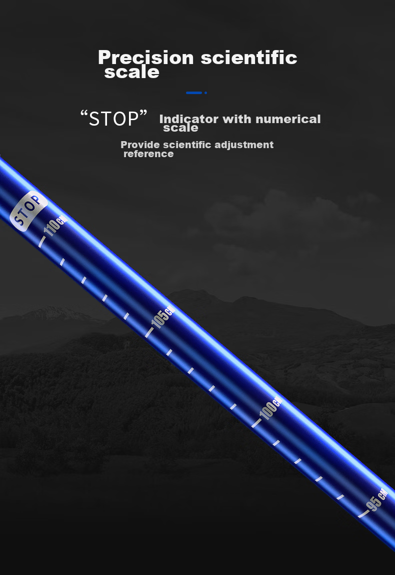 CAMEL [Qingfeng] Hiking Pole, Outdoor Trekking, Lightweight Portable Telescopic Mountaineering Equipment, Aluminum Alloy Walking Stick 10