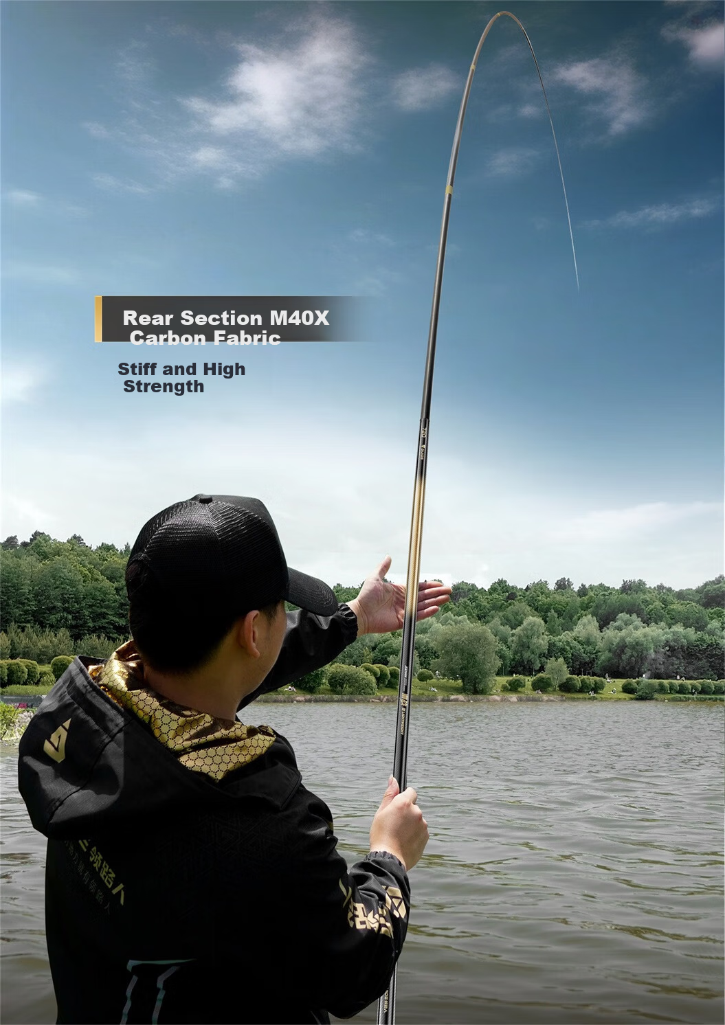 Leader Battle Ultra-Light Composite Fishing Rod Super Hard Carp Rod Hand Rod Pole Fishing Rod 8.1m 6