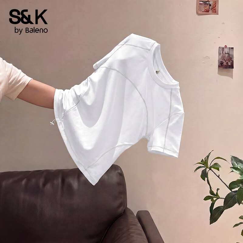 Baleno S&K UPF50+ Sunscreen Short Sleeve T-Shirt Women 2026 Summer New 7A Antibacterial Cooling Quick-Dry Sports Top