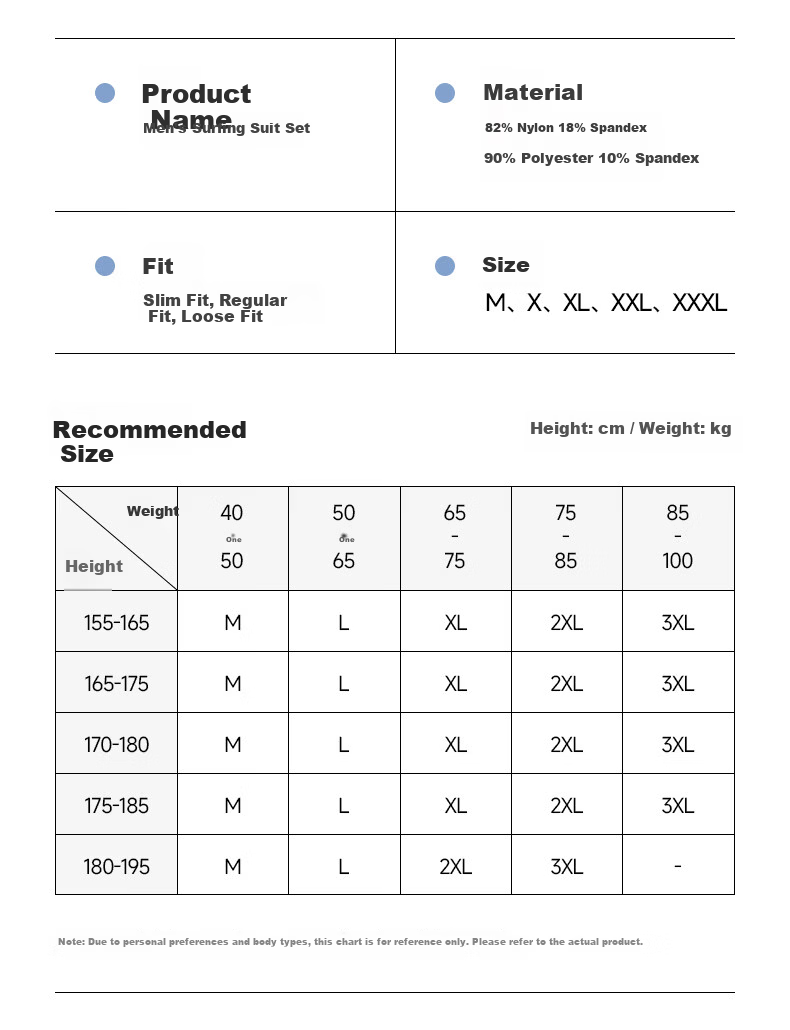 LI-NING Youth Swimming Suit for Junior High School Students 12-18 Years Old Large Size Boys Split Swimsuit 8523 Black Gray XL 30