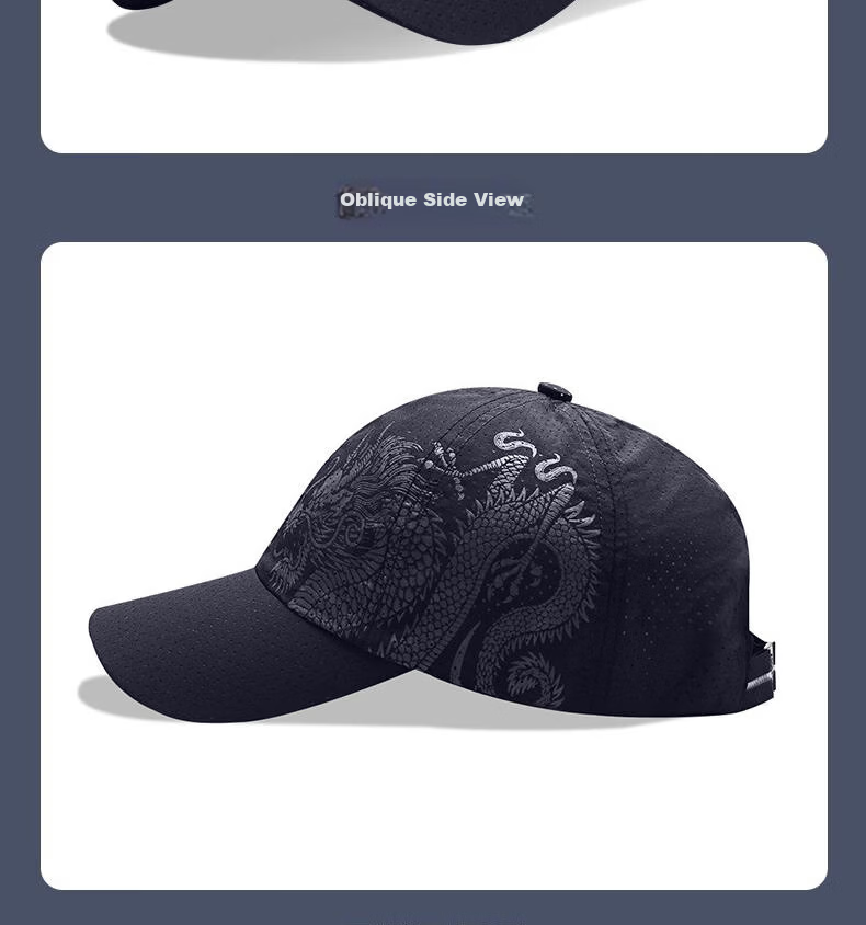 RED DRAGONFLY Men's Summer Lightweight Quick-Dry Printed Baseball Cap Outdoor Sun Protection Casual Fishing Sunshade Hat for Women 15