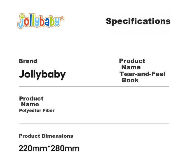 Jollybaby Tear-Resistant Baby Cloth Book with Velcro, Chewable and Durable, Early Education for 0-1 Year Olds, Fun Amusement Park Theme 11