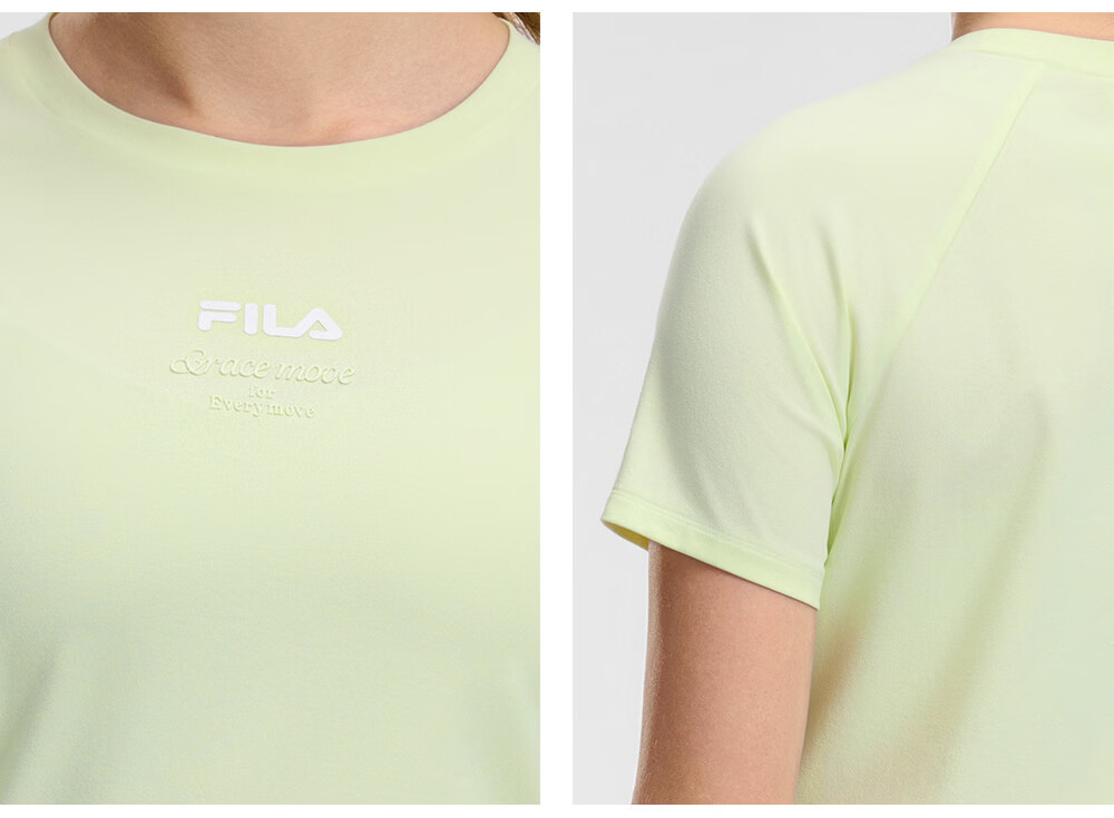 FILA Official Colorful Women's Short Sleeve T-Shirt 2026 Summer Moisture-Wicking Quick-Dry Fitness Sports Yoga Running Tee 52