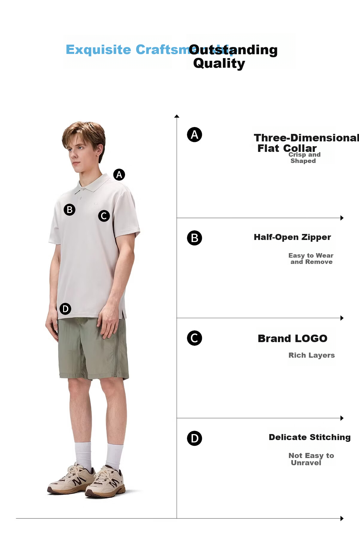 CAMEL [Toray Fabric] Outdoor Quick-Dry T-Shirt Men 2026 Spring Summer Short Sleeve Wrinkle-Resistant Sports Sun Protection Polo Shirt Women 8095 13