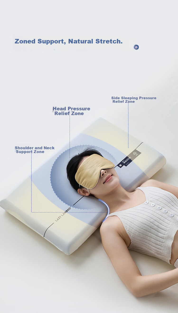 LIIESEN 2nd Generation Slow Rebound Deep Sleep Memory Pillow PRO Neck Support Cervical Memory Foam Pillow Adult Gift Box Set 4