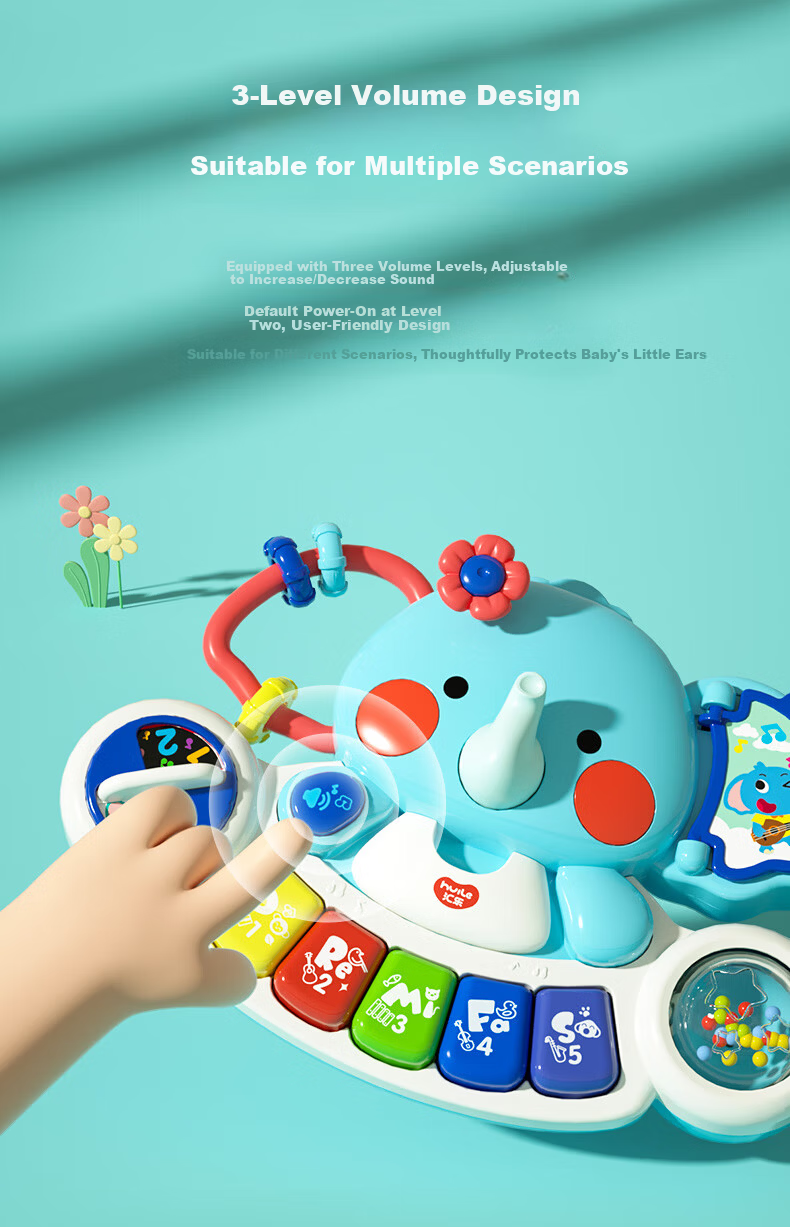 HuiLe Toys Owl Busy Board Infant Toddler Musical Phone Montessori Toy 0-6 Months Birthday Gift 6