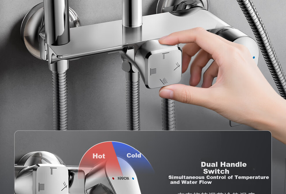 ARROW Shower Head, All-Copper Body, Top Spray, Handheld Sprayer, Pressure Boosting [Renovation Subsidy 15%] 36