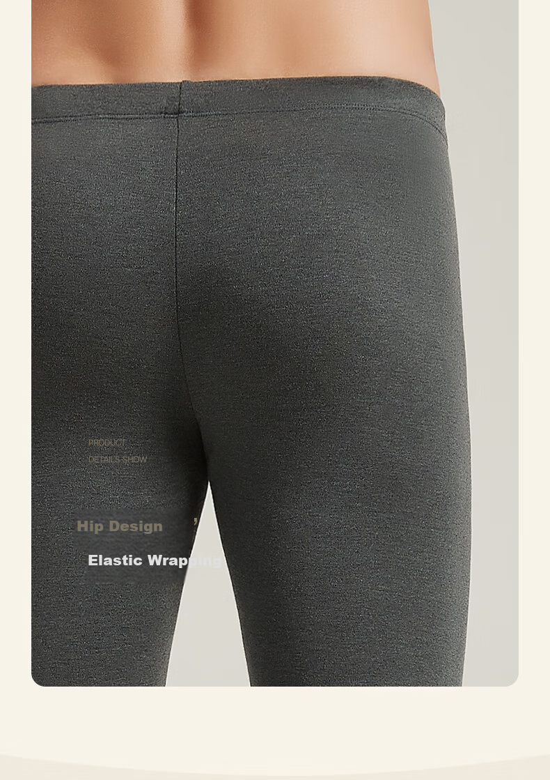 Hengyuanxiang [Winter Bestseller] Thermal Pants, Cotton Pants for Men And Women, Brushed Autumn Pants, Men's Autumn And Winter Fleece Pants, Double-Layer Knee Protection, Cold-Resistant 10
