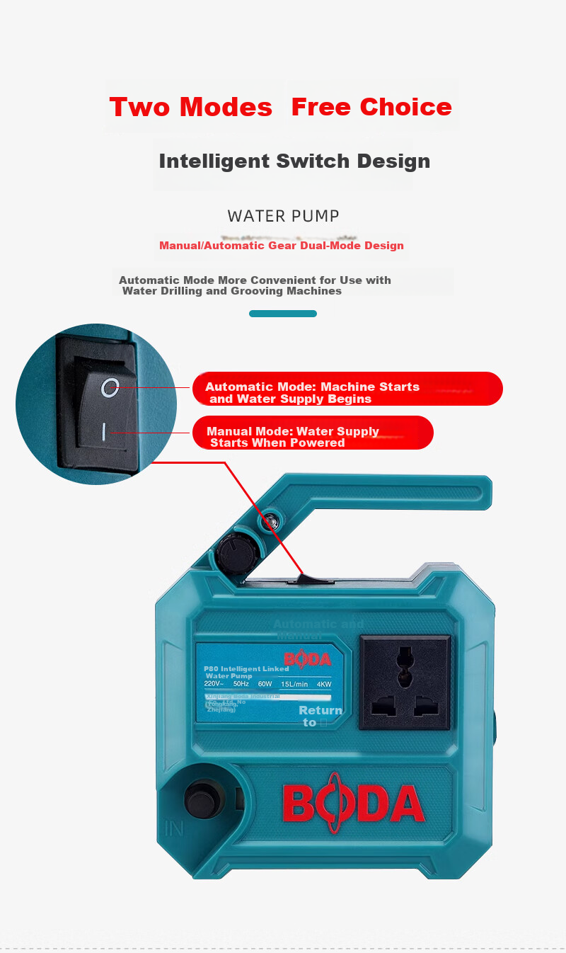 Boda Brushless Small Water Pump Slotting Machine Water Drill Pump Mini Water Pump Cutting Machine Micro Suction Pump 6