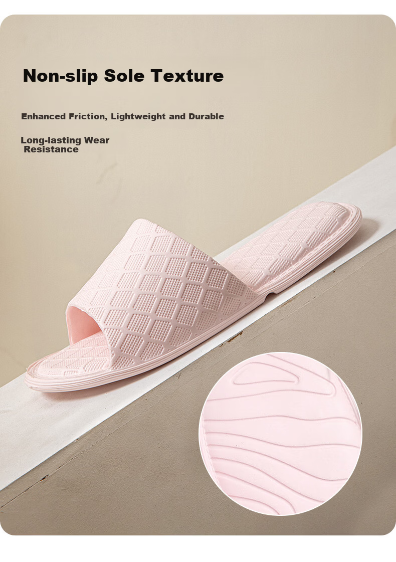 GEMAI Foldable Travel Slippers Portable Non-Slip Unisex Business Trip Hotel Shower Home Slippers Yellow Size 40-41 3