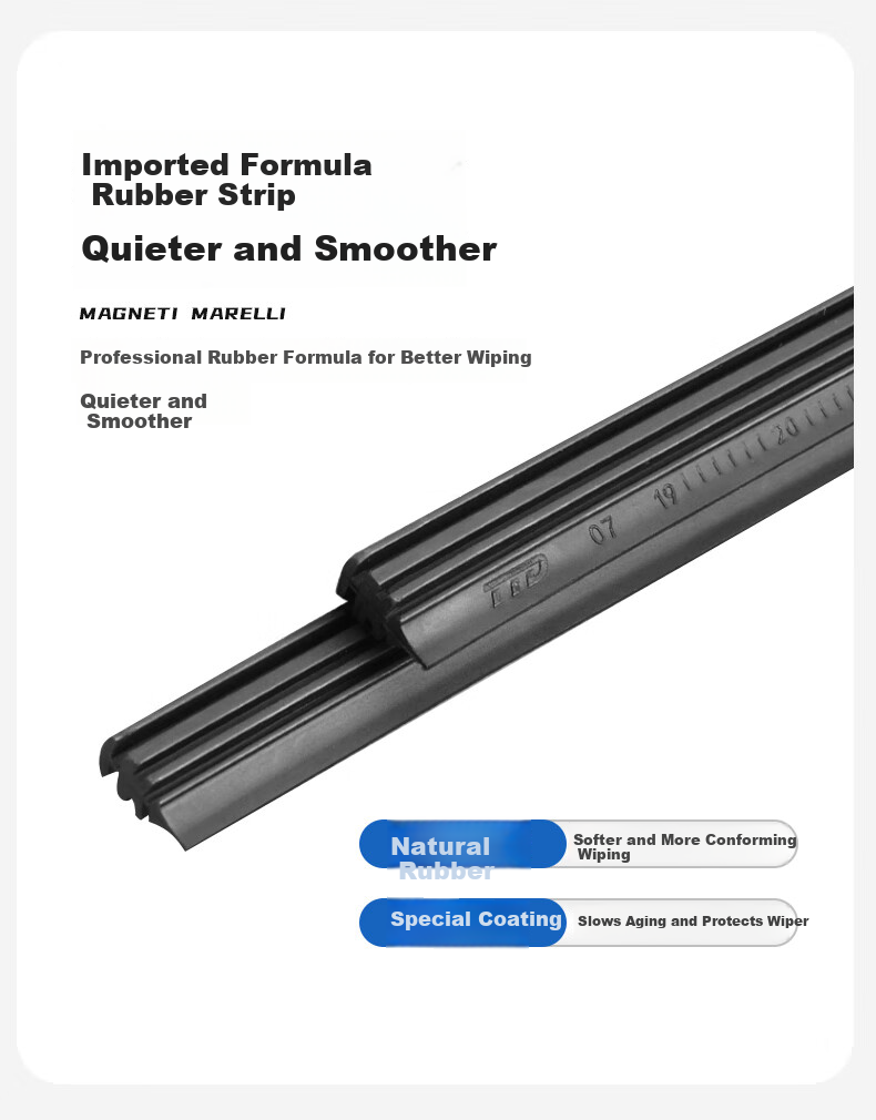 MAGNETI MARELLI Car Windshield Wipers, Wear-Resistant Natural Rubber, Compatible with Tang 2nd Generation/DMi/DM/Tang EV, for 2018 to 2025 Models, 1 Pair 11
