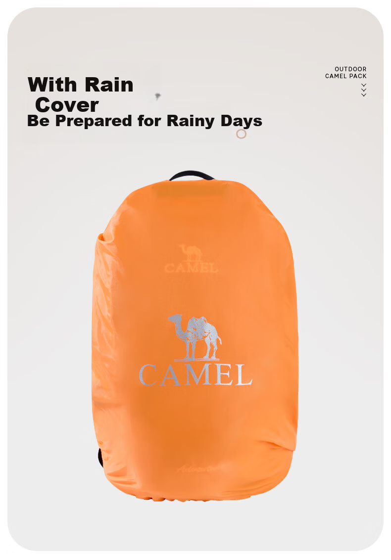 CAMEL Outdoor Professional Mountaineering Backpack Men Sports Travel Large Capacity Double Shoulder Bag Women Hiking Climbing School Bag J111F 7