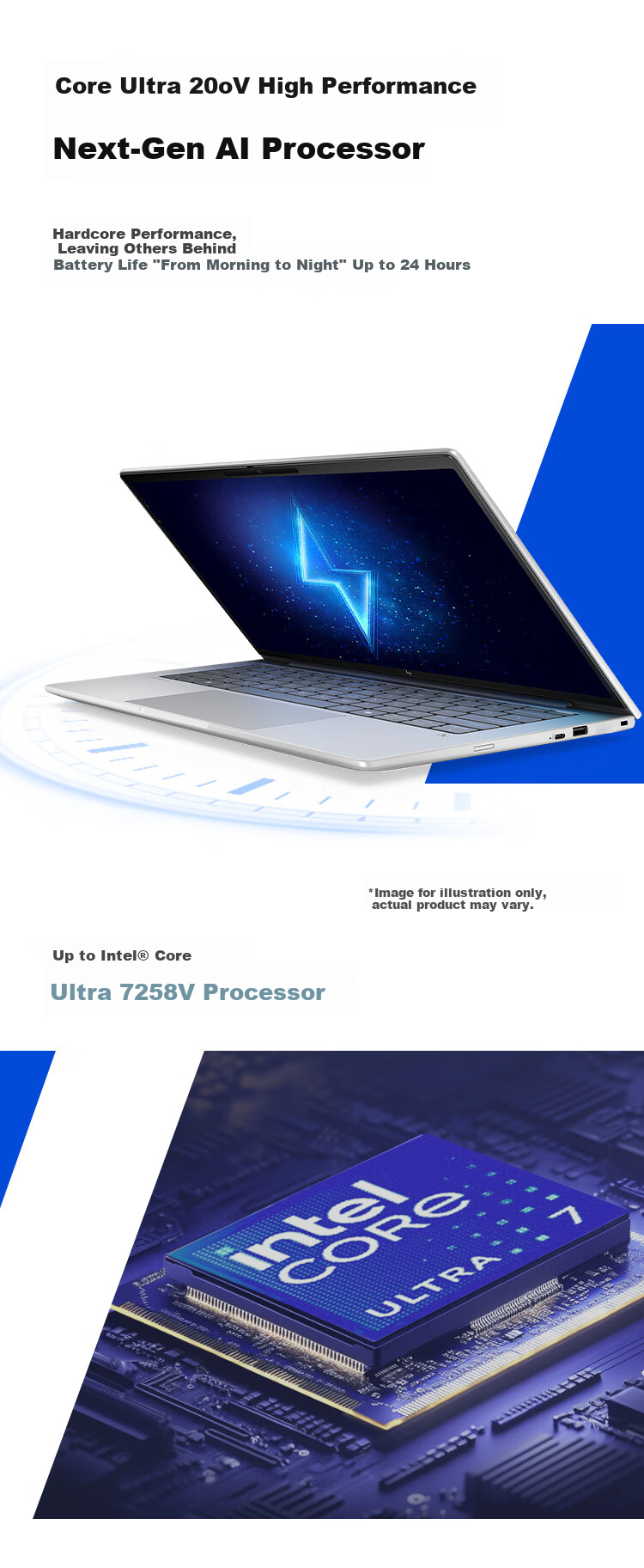 HP Zhan X 14-inch Lightweight Office Laptop Intel Core Ultra7 258V 32GB 1TB 2.5K Display AI Combat Military Standard Certified 4