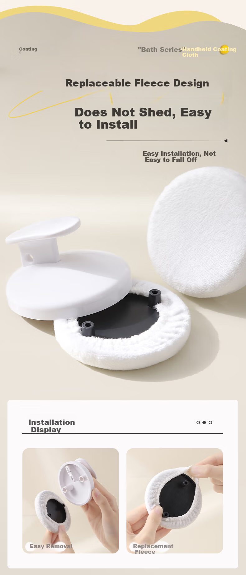 Imakara Body Lotion Applicator Brush Back Cream Spreader Medicine Application Tool Oil and Scrub Brush 10