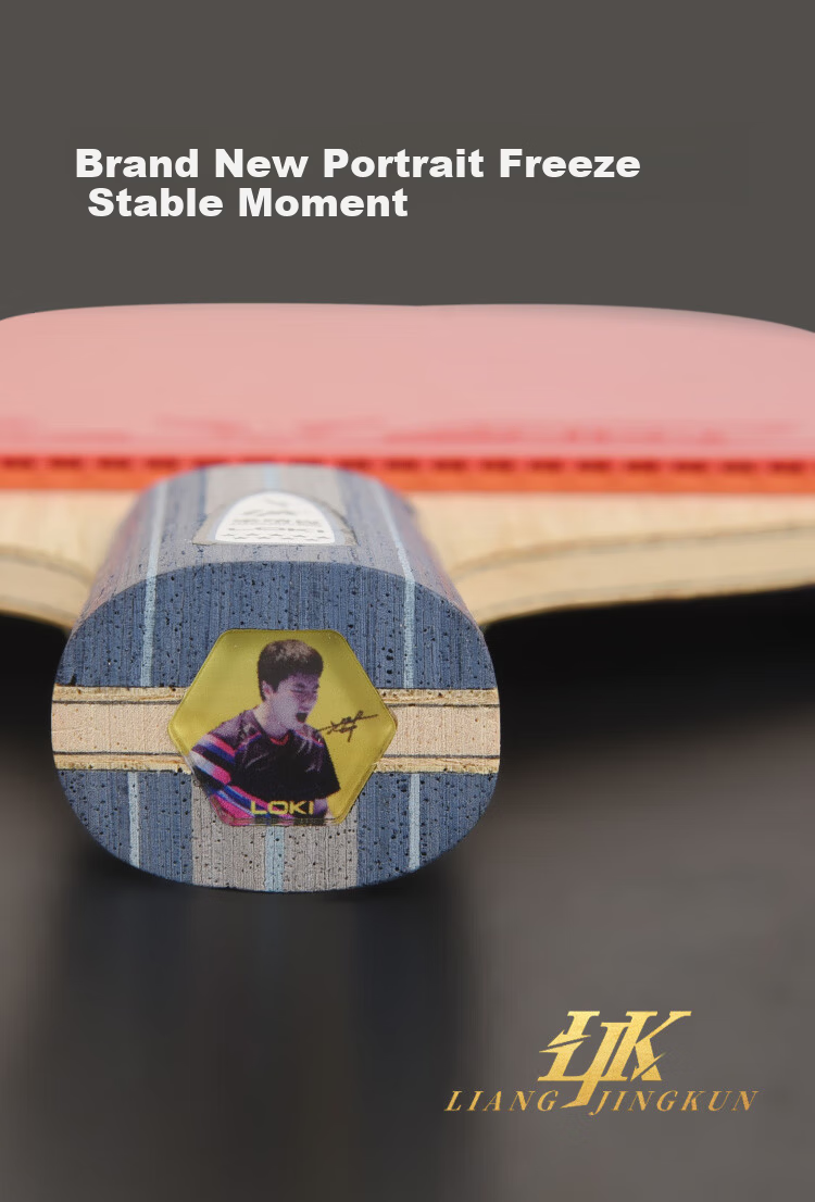 LOKI Thor Table Tennis Racket Single Blade Liang Jingkun 8-Star Carbon Fiber Double-Sided Inverted Rubber Shakehand Paddle 5