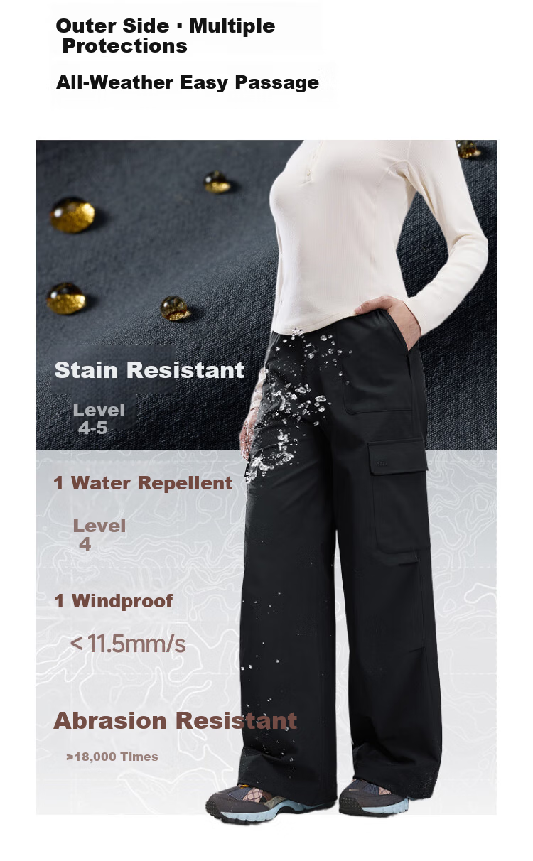 Beneunder Workwear Paratrooper Pants Winter Thickened Women's Insulated Loose Casual Fleece-Lined Paratrooper Pants ST107 5