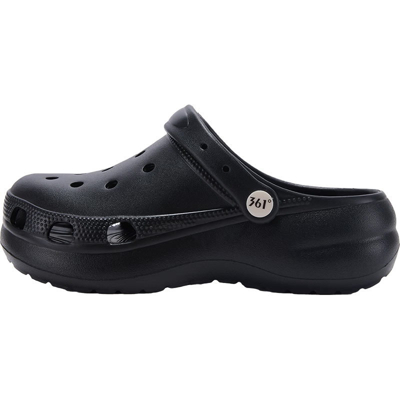 361° Lingmou Women's Hollow-out Clogs 2026 New Summer Thick-soled Height-increasing Closed-toe Sandals Fashionable Versatile Beach Shoes