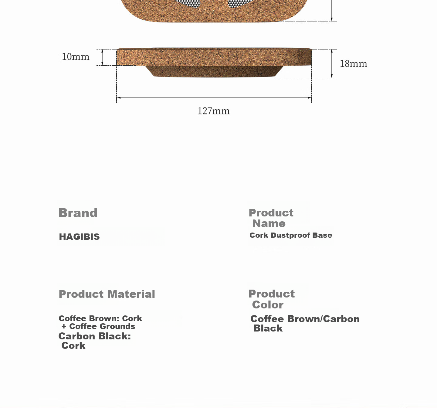 Haibeisi Dustproof Base Stand with Coffee Cork Cooling Rack for Mac mini M4/M4 Pro Mini Stack Accessories 19
