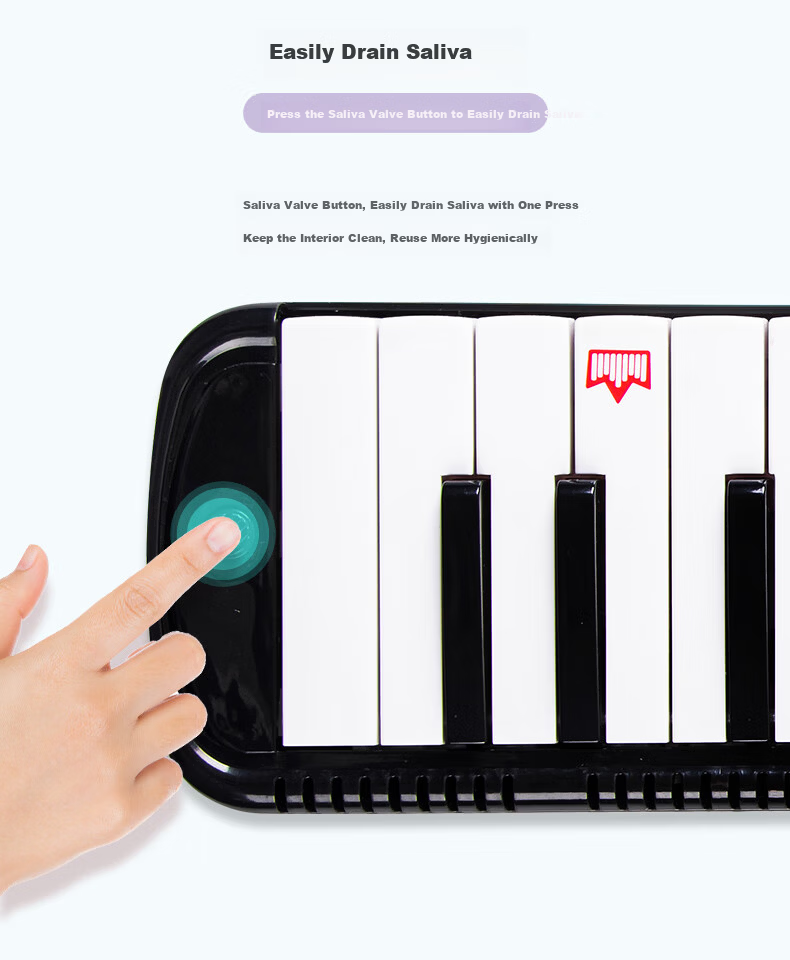 EAST TOP 32-Key Melodica T32 for Children Beginners, Elementary School Students' Introduction to Classroom Performance, Wind Instrument, Black 12