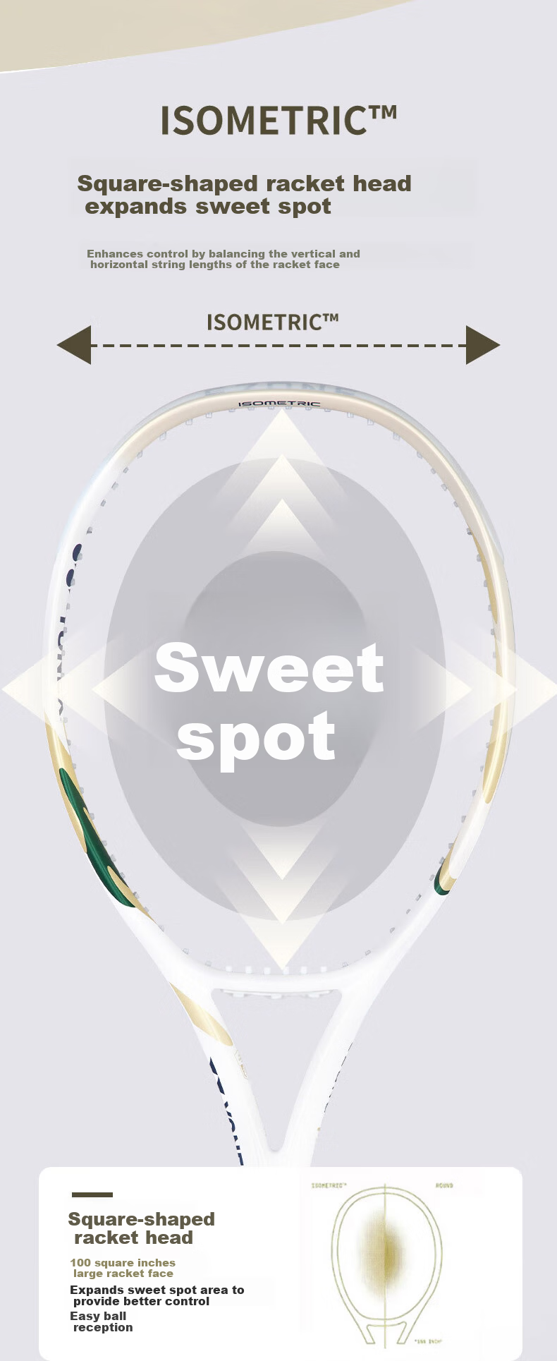 YONEX Tennis Racket, Shanghai Masters Co-Branded Full Carbon 08EZONE AL White/gold G2, Pre-Strung at 54 Pounds 1