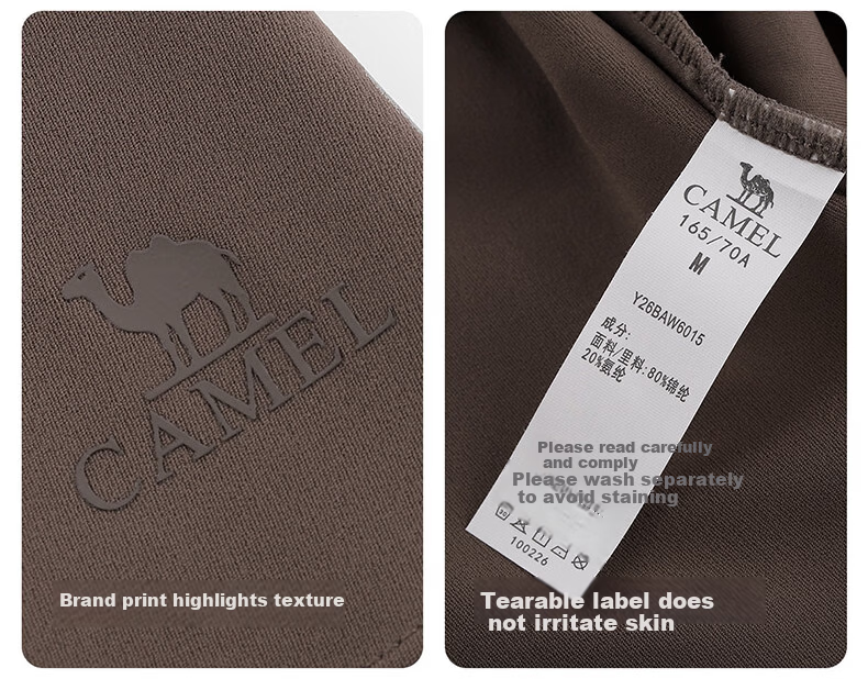 CAMEL Yoga Sun Protection Quick-Dry Breathable Anti-Exposure Sports Shorts Skirt for Women Y26BAWL6015 Phantom Black L 22