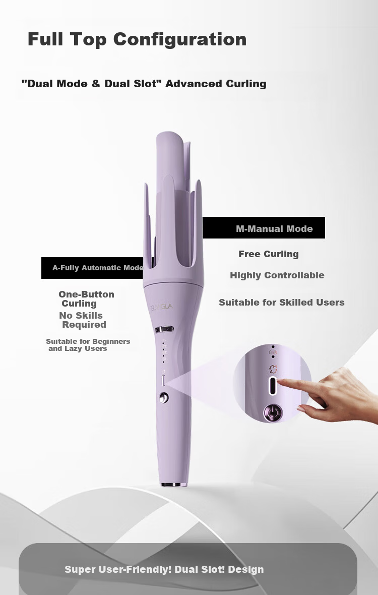 Cuiya 2-in-1 Fully Automatic Curling Iron Negative Ion Curling Iron Straightening Comb 32mm Long-Lasting Styling Hair Care Damage-Free Mother's Day Gift T313 6