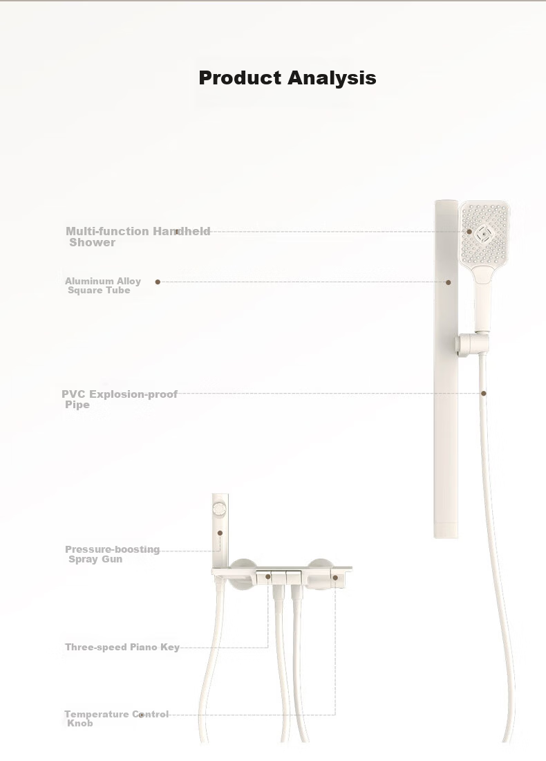 Micoe Four Seasons Shower Set A118 Three-Function High-Pressure Shower Head Bathroom Shower Kit 19