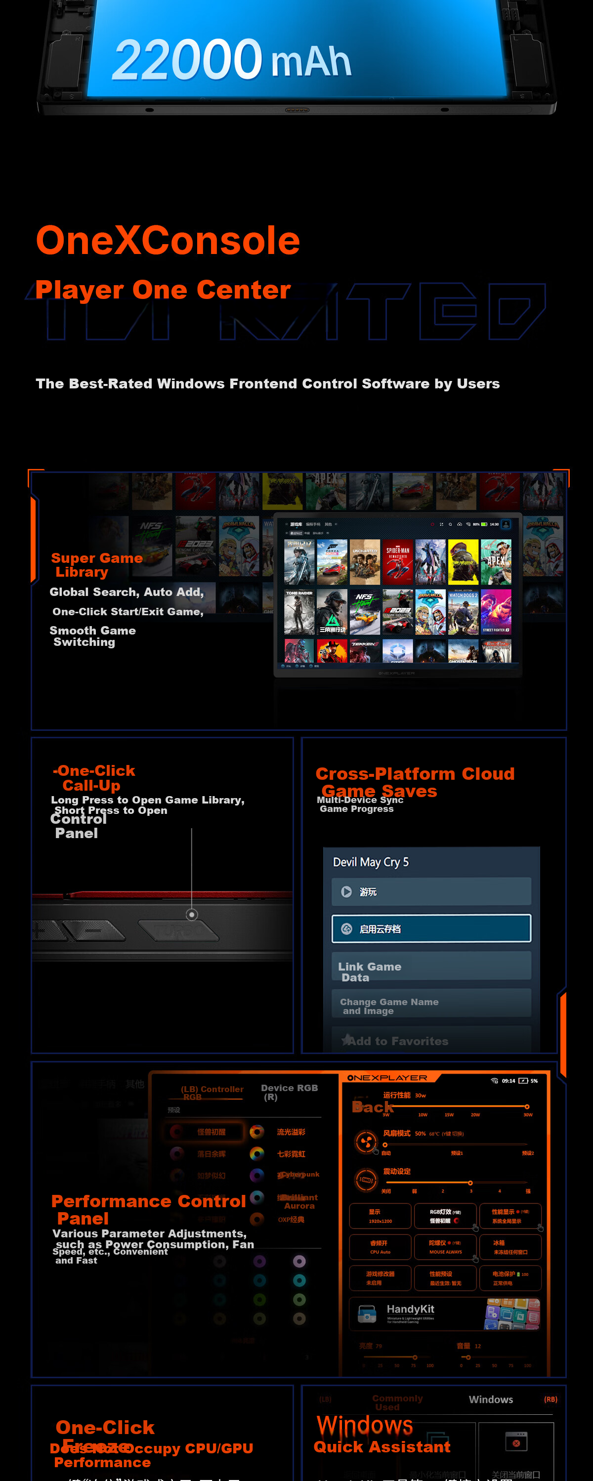 One XPlayer OneXStation i1 New AMD Ryzen AI Max+395mini Workstation Mini PC Support OpenClaw High-Performance AI Desktop Computer 18