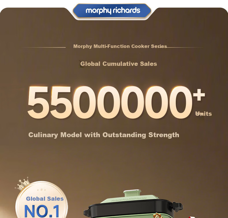 Morphyrichards 4th Generation Multi-Functional 6L Electric Hot Pot Steamer Cooker MR9288 Red 2