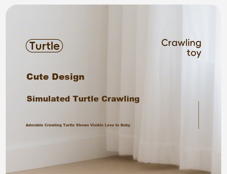 Aojia Baby Toy Crawling and Head Lifting Training 0-6 Months Learning to Crawl Guide for Children 0-1 Year Old Infant Large Turtle 9