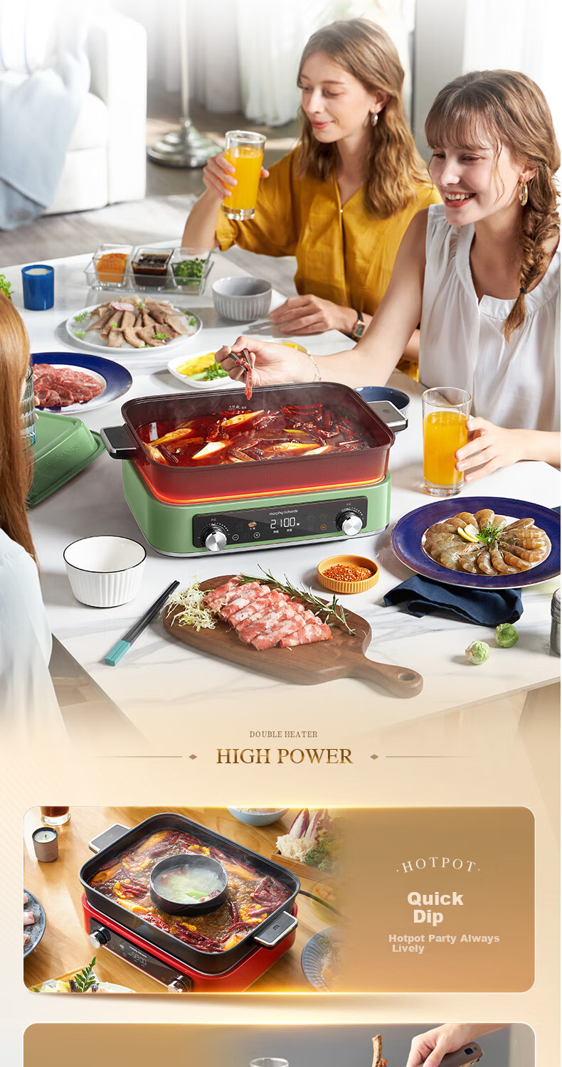 Morphyrichards 4th Generation Multi-Functional 6L Electric Hot Pot Steamer Cooker MR9288 Red 10