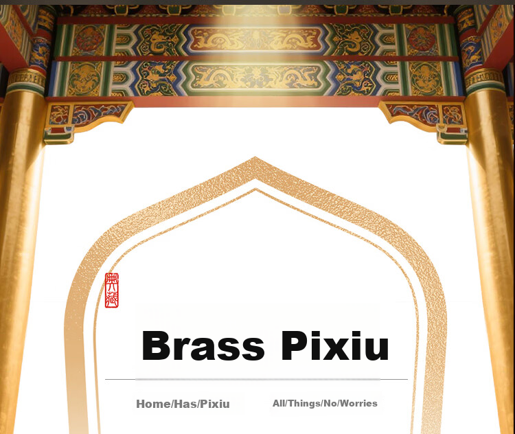 Bin Yue Brass Pixiu Figurines Male and Female Pair Large Treasure Bowl Set Home Living Room Entryway Housewarming Gift 3