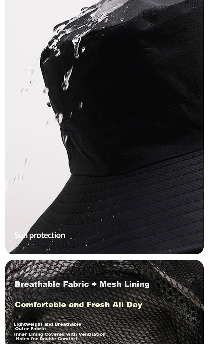 TUCANO Woodpecker Sun Protection Hat, Face Mask, and Ice Sleeve Three-Piece Set UV Protection Outdoor Cycling Travel Mountaineering Fishing Sunshade Hat 7