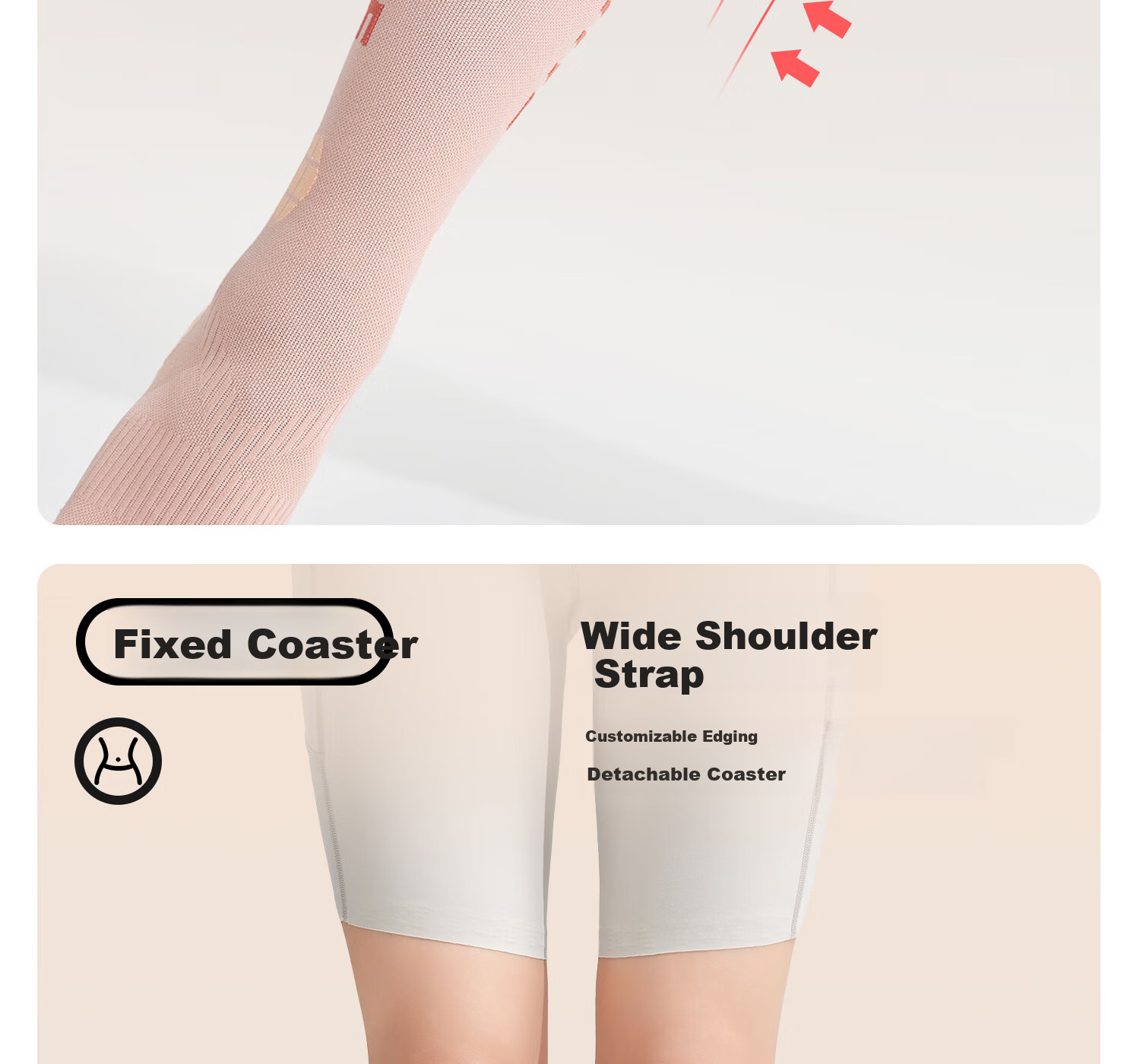 Yottoy Pressure Socks Calf Sleeves Non-Slip Running Sports Compression Socks Professional Women's Long Yoga Socks Bone Porcelain White 10