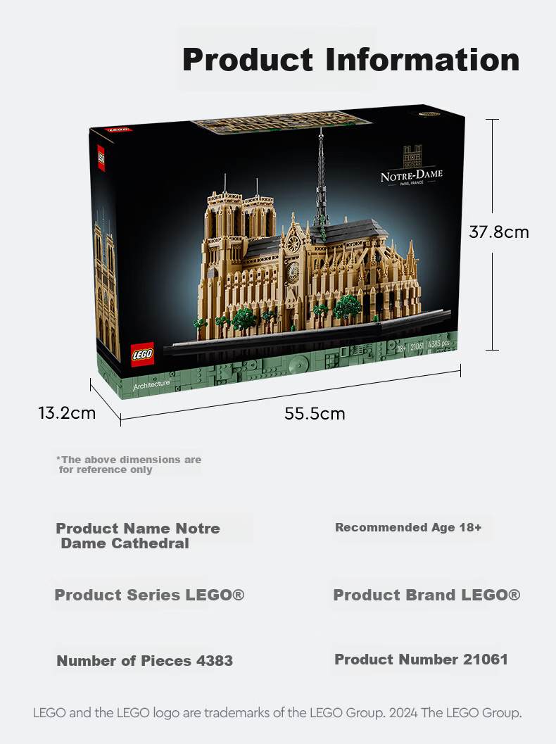 LEGO Building Series 21063 New Swan Castle Toy for Boys and Girls Mother's Day 520 Gift Home Decoration 9