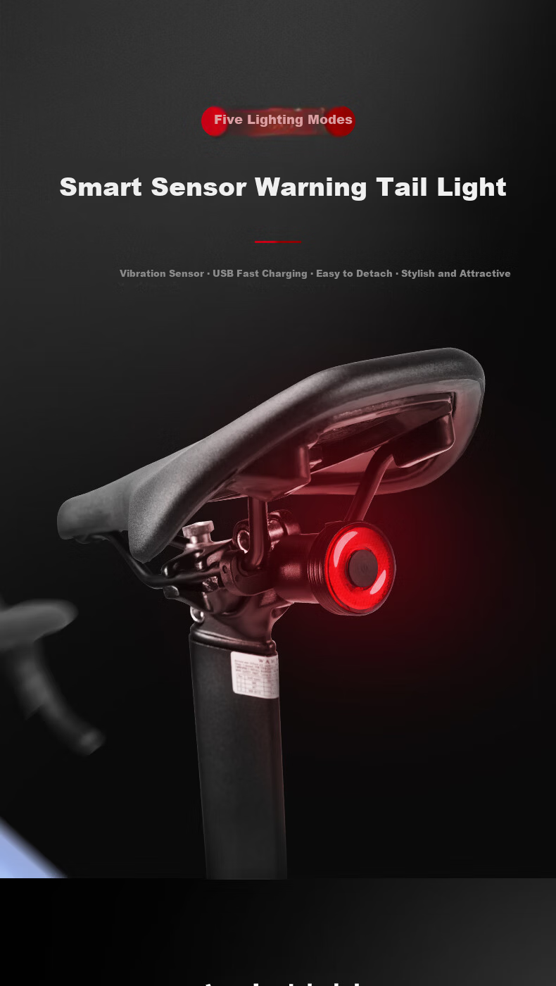 Forever Bicycle Front Light Night Riding High Brightness Flashlight 260 Lumens 4 Modes 800mAh 13