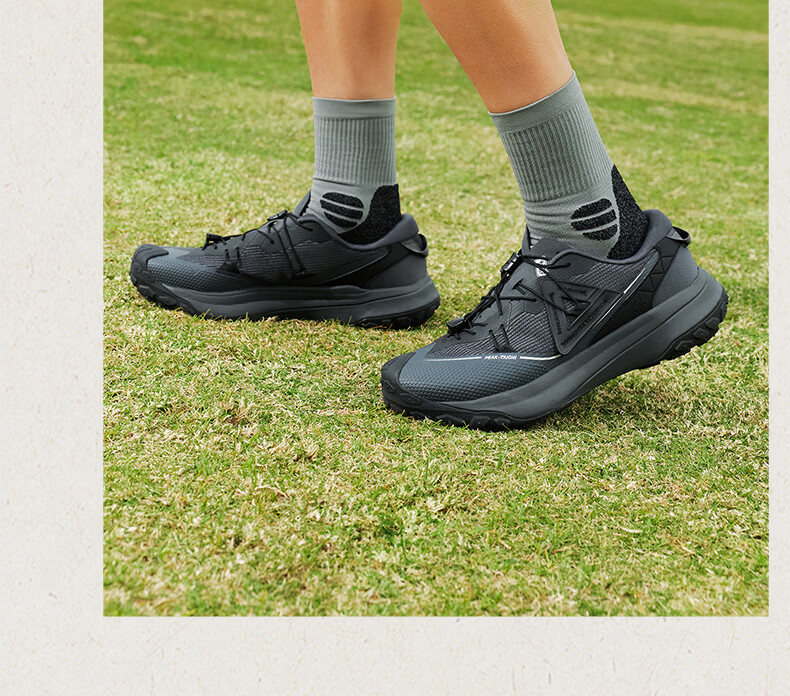 PEAK Taiji Chiye Men's Summer Casual Shoes New Mountain Style Lightweight Outdoor Hiking Thick Sole Height Increasing Sports Shoes DE2620067 9