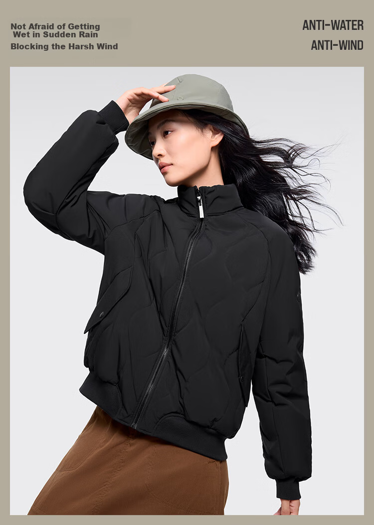 Beneunder Women's Fleece Jacket Warm Mid-Weight Machine Washable Outdoor Cotton Coat CL004 Down-Like 41