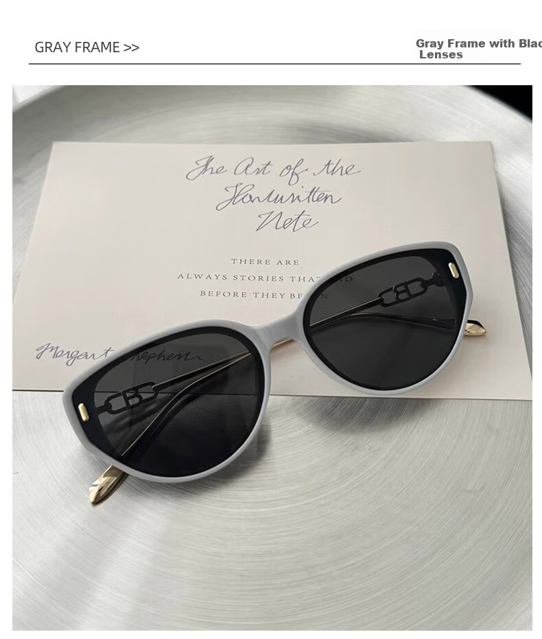 FENCHI Cat Eye Narrow Frame Face-Covering UV400 Sunglasses for Women UV Protection Sun Glasses High-End Style Yang Zi Edition 13