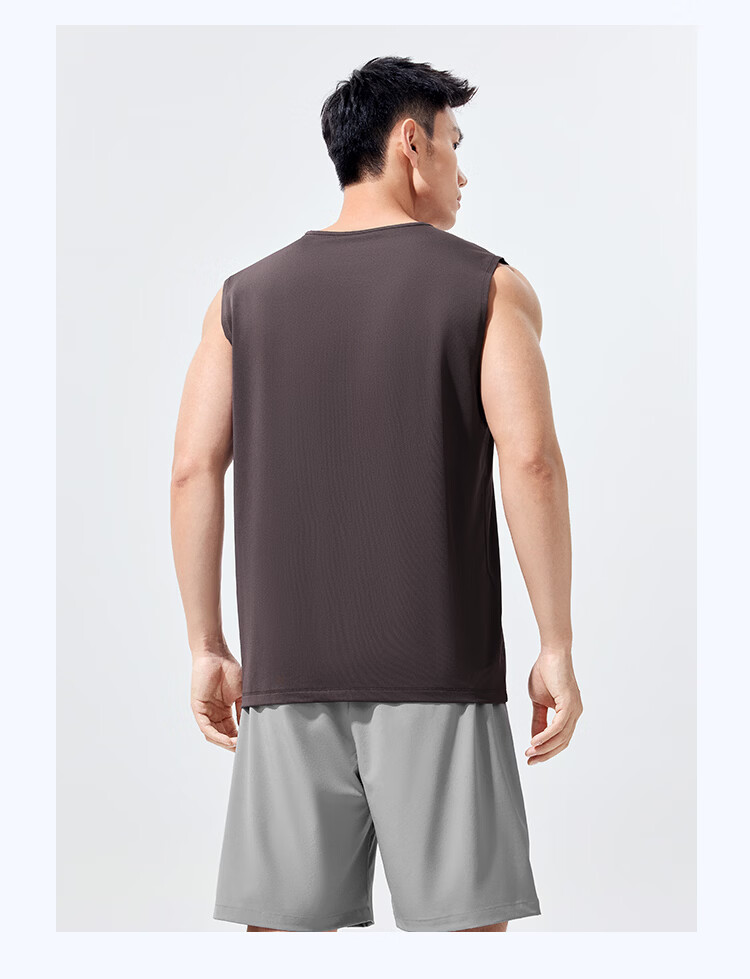 Xtep Quick-Dry Vest | Men's Breathable Summer Fitness Sleeveless Ice Silk Basketball Training Tank Top Sports Vest Shirt 25