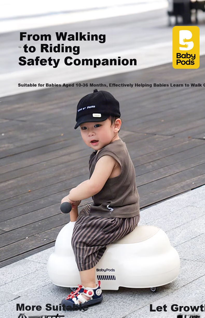 Babypods Peanut Ride-On Toddler Twisting Car 1-3 Years Old Scooter with Storage Baby Gourd Car Birthday First Year Gift 2