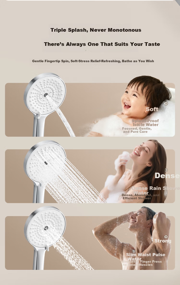 ARROW Shower Set Four-Function Pressurized Keypad Overhead Shower Complete Set 25