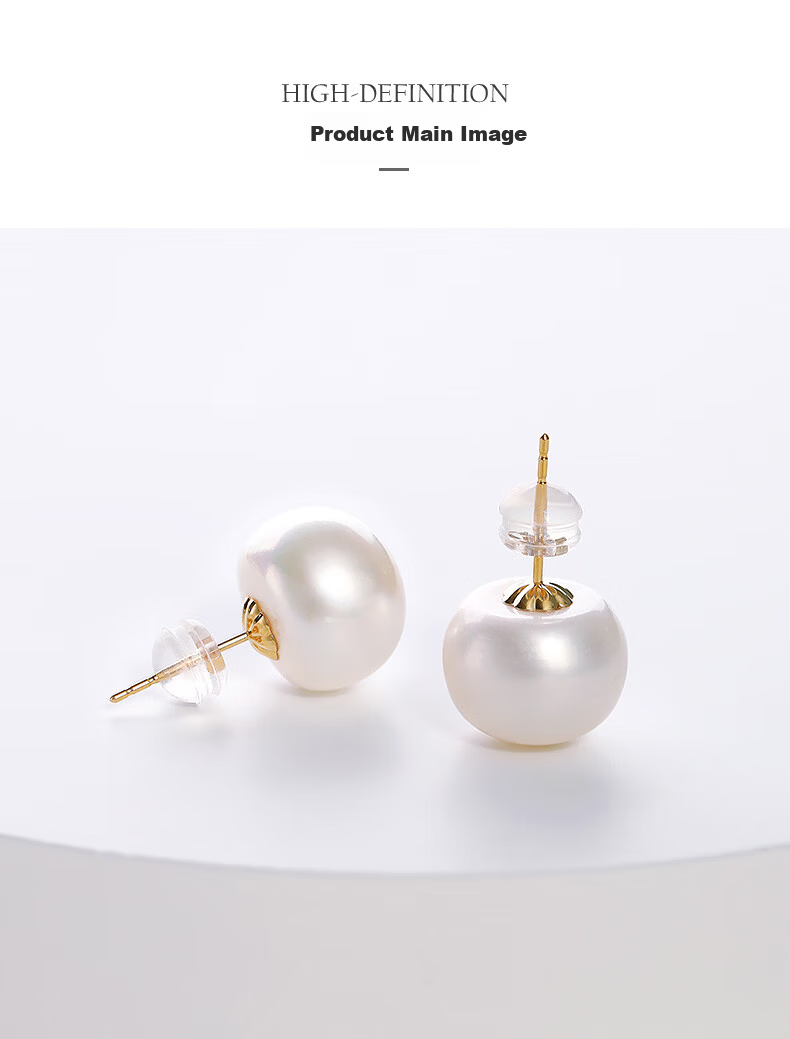 Daimi S925 Silver Minimalist Series, 6-7mm Seedless Freshwater Pearl Stud Earrings, Mother's Day Gift for Girlfriend Or Loved One 30
