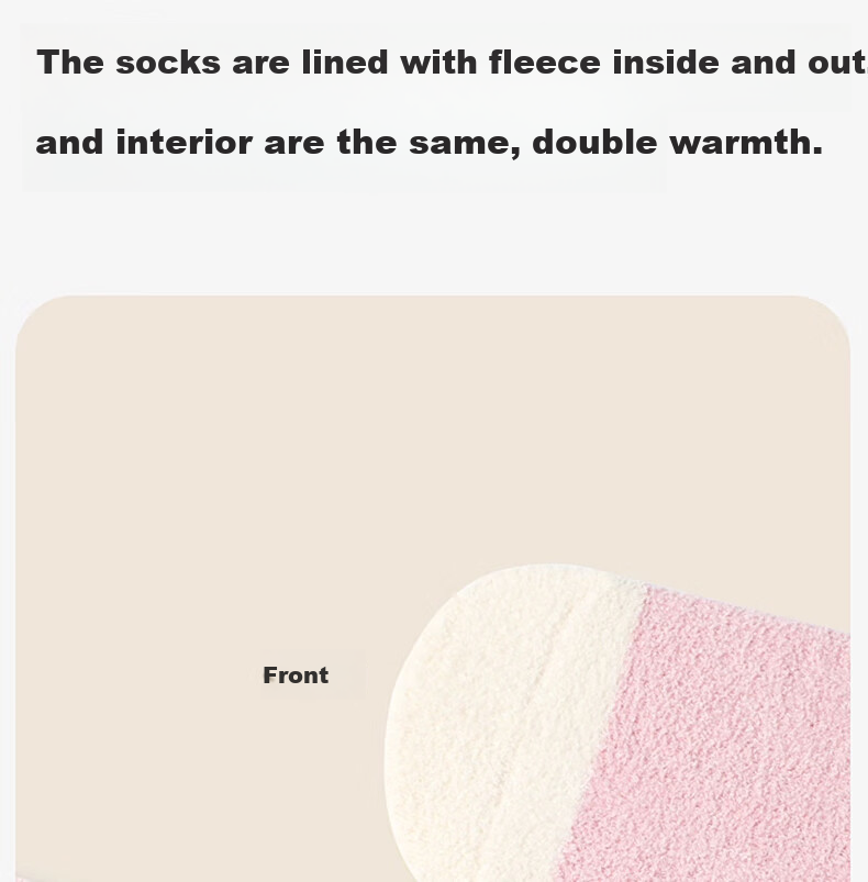 MiiOW Girls' Coral Fleece Warm Thickened Mid-Calf Socks Autumn Winter Kids Plush Socks for Children Students Baby Girls 28