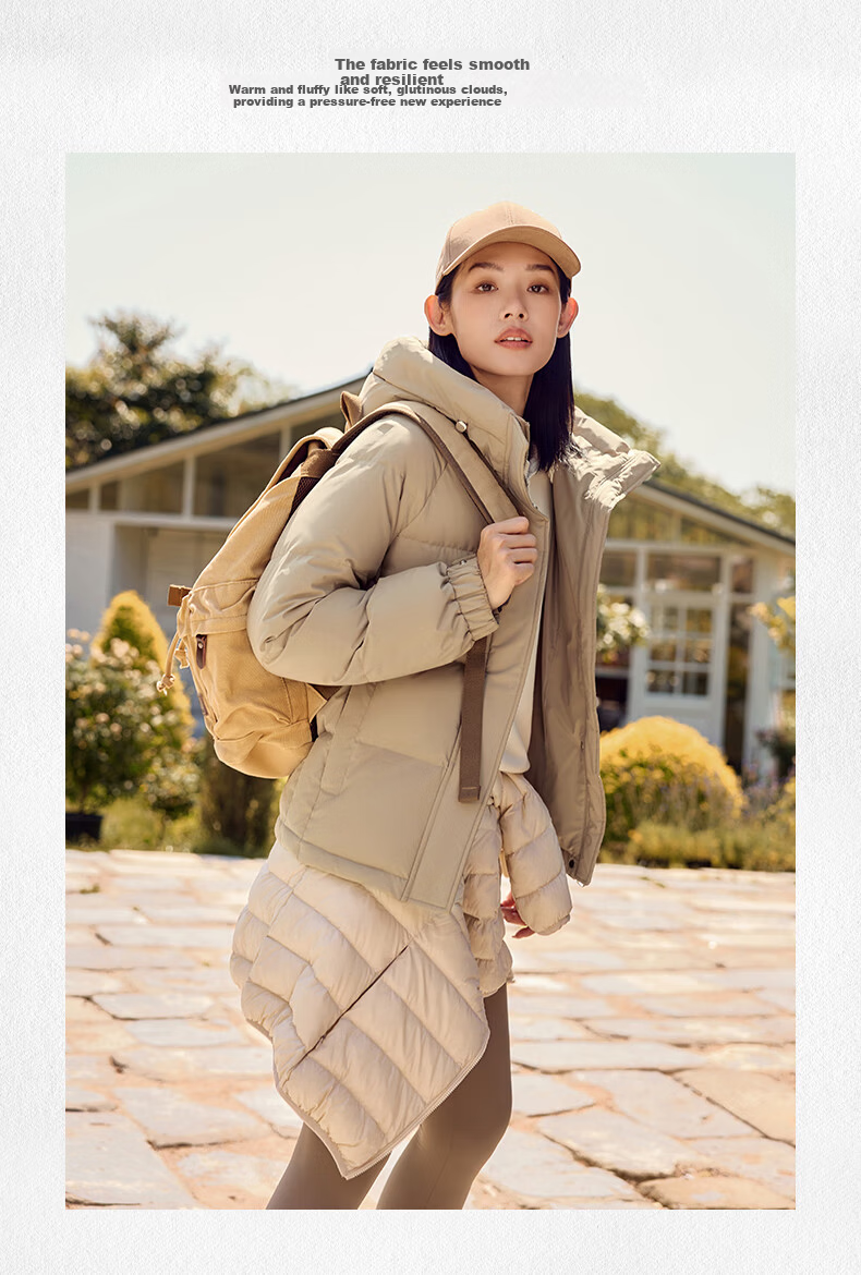 Yalu Women's Short Down Jacket 2026 New Heat-Retaining Hooded Casual Warm Thickened Puffer Coat Autumn Winter 15
