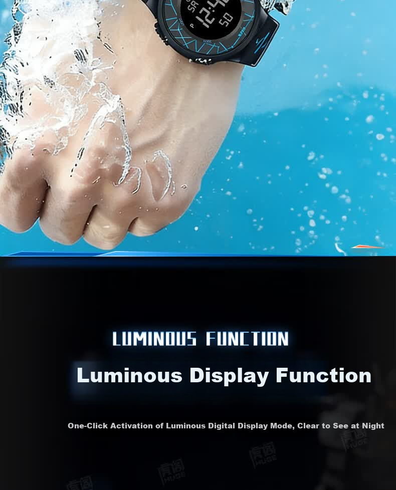 HUGE Korean Style Simple Digital Watch for Men Women Students Kids Youth Sports Colorful Waterproof Couple Wristwatch 8