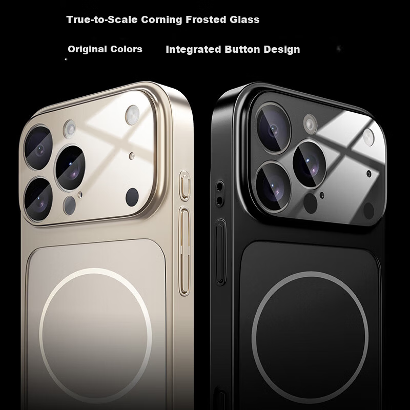 HOLDZU【Instant Change 17】Apple iPhone 17 Case Protective Cover Shockproof Lens Glass Full Wrap Magnetic Simple Fashion Unisex - Starry Orange